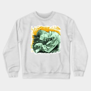 Keith Jarrett - An illustration by Paul Cemmick Crewneck Sweatshirt